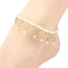 Womens Imitation Pearl Chain Ankle Bracelet for Women Summer Beach Jewelry