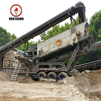 Mobile limestone crusher plant with impact crusher for sale