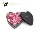 Luxury flower papert box packaging heart shape flower box gift box flower