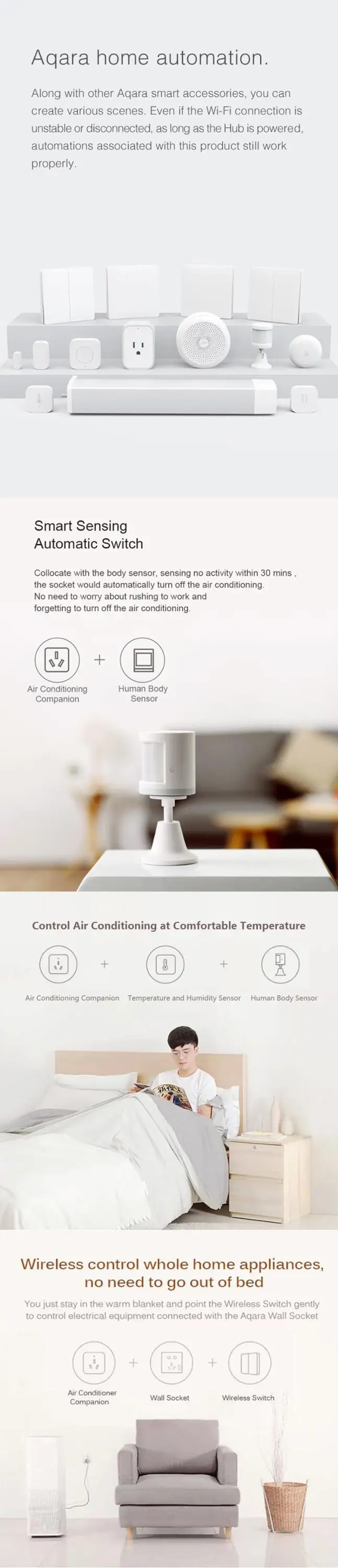 Xiaomi aqara new design device for smart home air conditioning companion - ANKUX.COM