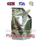 Heat Seal Stand Up Aluminum Foil Pouches For Shampoo Doypack