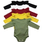 Baby Organic Cotton Newborn Baby Clothes Rompers Long Sleeve Bodysuit Organic Cotton Baby Romper For Toddler