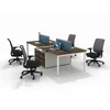 Hot sales modern 4 seats modular modern cubicle partition office table design