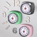 Wholesale Stock Small Order Kid Stainless Steel Alarm Clock Kitchen Timer with Magnetic