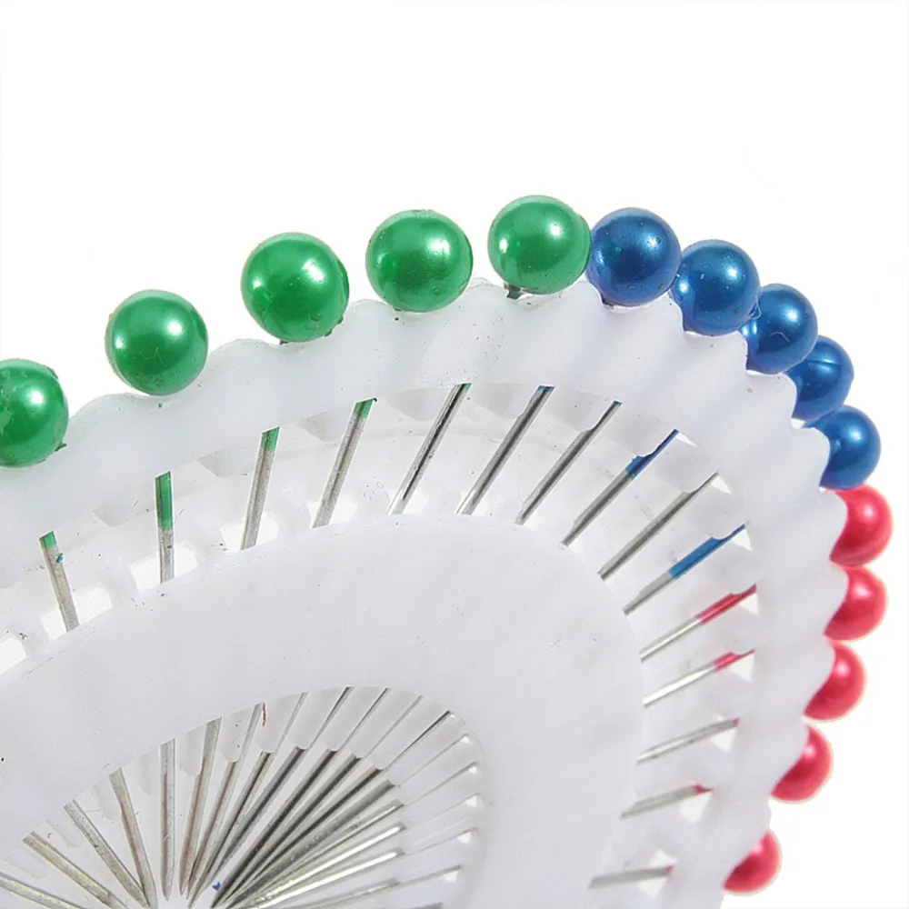 480pcs/Set Multi Colour Round-Head Fau Pearl Decorating Pin Dressmaking Sewing Pin Craft Tool