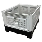 Bulk container 1200x1000x810mm folding plastic pallet bin