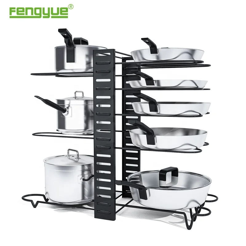 2021 Hot Sale Kitchen Organizer Pan Rack Holder With Double Sided Rack Storage Holder, Grey or black
2021 Hot Sale Kitchen Organizer Pan Rack Holder With Double Sided Rack Storage Holder, Grey or black