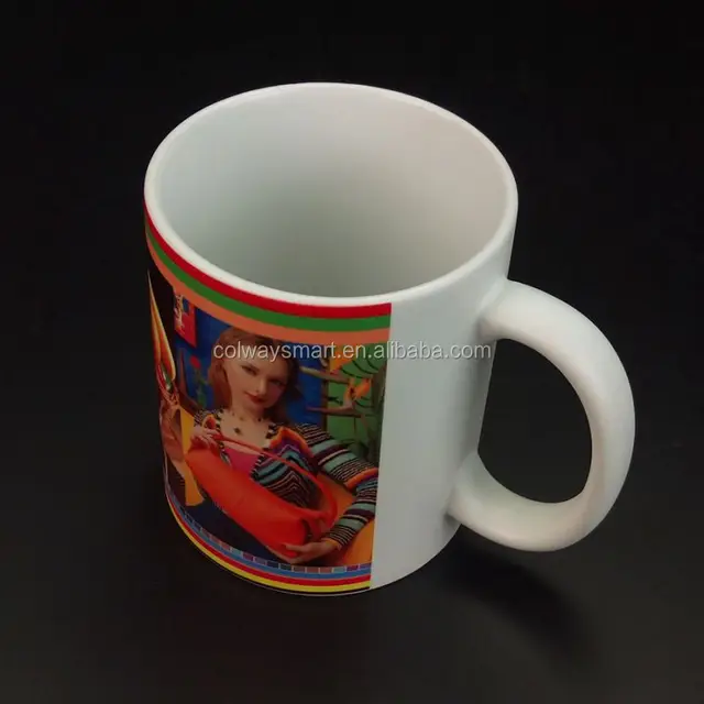 11oz funny ceramic custom logo print white sublimation matte