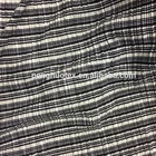 stripe printing interlock fabric/crinkled interlock fabric for dress