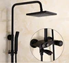 New style black color bathroom shower sets sanitary ware