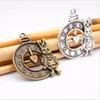 metal zlloy round rabbit shape clock charms for Bracelets making