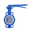 Handle Operated Concentric Rubber Lined acid resistant butterfly valve