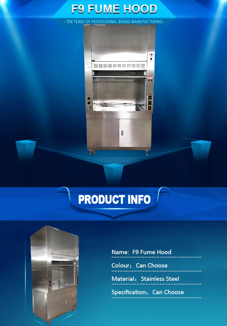 Laboratory Cabinet Chemical Fume Hood,Anti-acid and Anti Alikali Stainless Steel Fume Cupboard Hospital Laboratory Equipment/