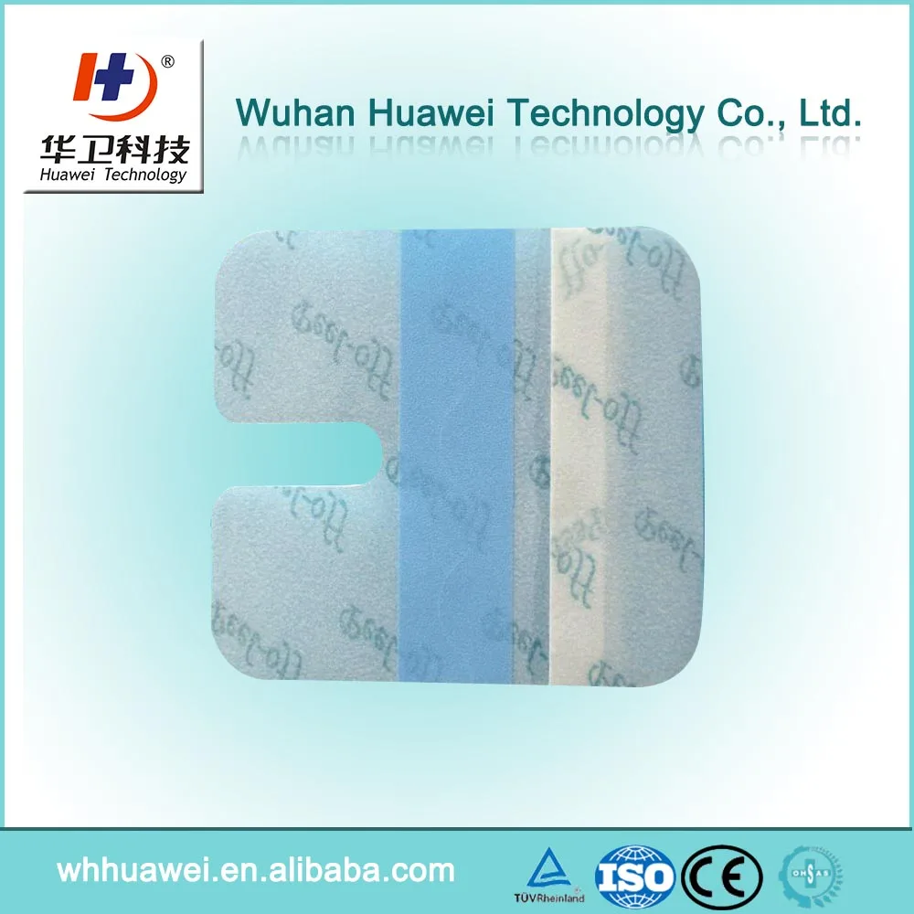 Medical I.V. cannula fixing transparent dressing