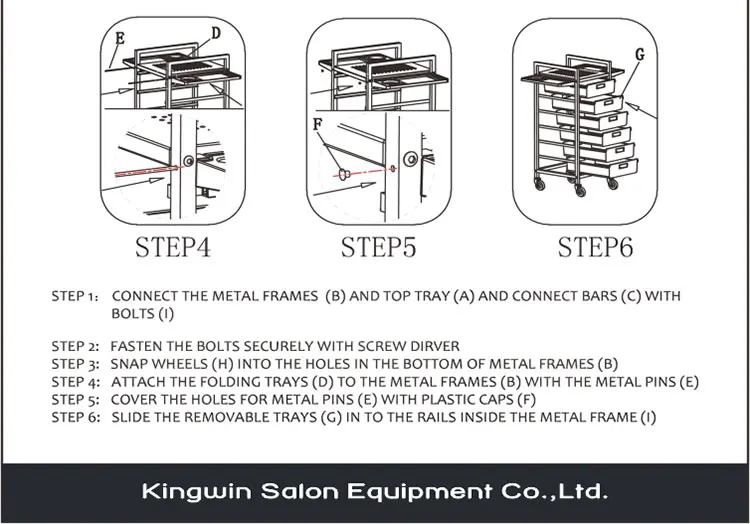 pulling barber trolley