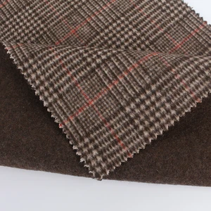 tweed weave woolen fabric