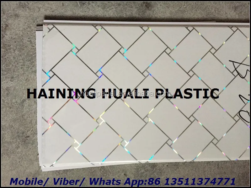 Indoor Use Water Proof Panel Builing Material 20cm Hot Stamping PVC Wall Panel