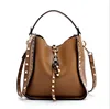 Wholesale Guangzhou factory Custom Designer studs bag Genuine Leather Tote Bag private label handbag leather