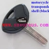 high quality motorcycle transponder key blank shell (black)