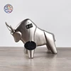 Promotional cheap price gift box packing bullfight ceramic ornaments , porcelain home decoration accessories