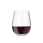 Heavy base unbreakable thick 100 Tritan stemless wine glasses wholesale