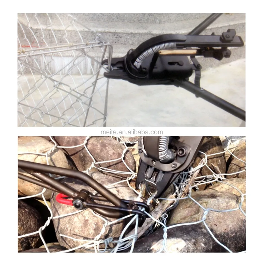 Meite Manual Hog Ring Gun Large Gabion Baskets Mesh Rock Cages
