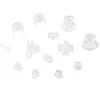 For PS3 Controller Buttons Replacement Clear Full Buttons Custom Mod Kit Set for PS3 for Playstation 3 Controller