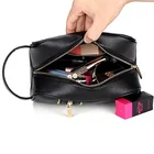 Makeup Bag, Leather wash Bag Travel Kit Makeup Organizer Cosmetic Bag Pouch for Women Girls with Durable Zipper