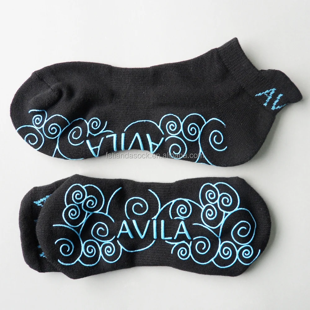 Custom Design Print Grip Sock Sticky Bottom Gripper Sock Non Slip Rubber Bottom Sock Buy