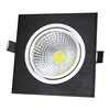 CE RoHS SAA certified led spotlight 15W cob light black square led spot ceiling light led flood spot light