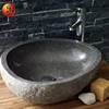 Top 2018!! Natural River Stone Wash Basin for hot sale