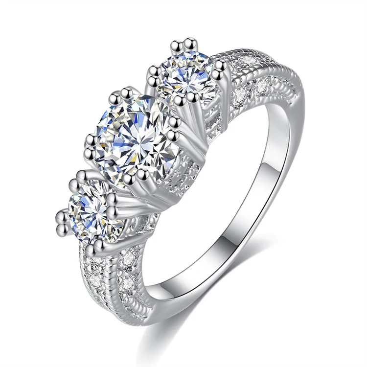Classic Silver Plated Zircon Ring Women Snow Flower Exquisite Copper Ring For Wholesale (KRG021), As the picture
Classic Silver Plated Zircon Ring Women Snow Flower Exquisite Copper Ring For Wholesale (KRG021), As the picture