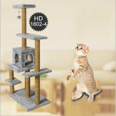 Sea Grass Cat Jumps Pole Large Cat Climbing Frame Cat Scratching Post