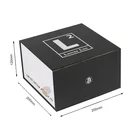 Flat pack magnetic square baseball cap hat box custom made