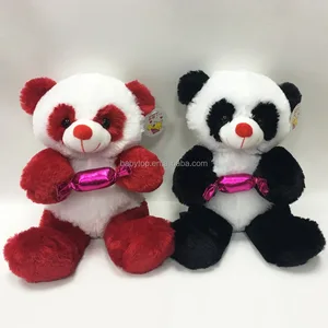custom best made colorful panda bear plush toys stuffed animals