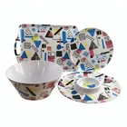 New Design Porcelain Imitating Tableware Dinner Set Melamine Ware