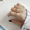 Ethnic classic adjustable S925 sterling silver diamond oval shape gold plated ring