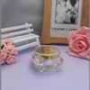 wholesale New 15g shiny gold diamond shape cream jar, plastic 15g Cosmetic Jar,diamond shape 15 g Cosmetic Packaging for sale
