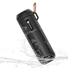NEW Portable Wireless Waterproof Shockproof Silicone Outdoor Flashlight Torch Bike Cycling Bluetooth Speaker