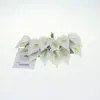 Calla Lily foam flowers with yellow stamen stem leaves gift wrapping favors Wedding anniversary Bomboniere party favors #52049