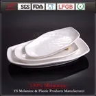 Guangzhou professional bone china plastic plates rectangular white