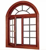 New simple iron window grill design arched double glazed aluminum casement windows doors frame teak wood
