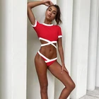 Bandage High Waist Bikini Girl Sexy Wholesale Quality African Swimwear