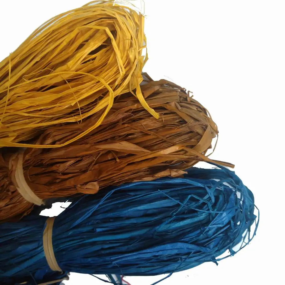 colored raffia