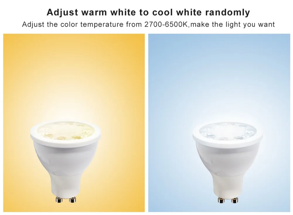 Smart phone APP control multi-coloured flush mounted ceiling gu10 zigbee 3.0 5W dimmable spotlight for display room - ANKUX.COM