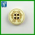 fancy wooden custom shirt button for kids