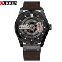 

Curren 8301 Luxury Male Wristwatches Business Date Clock Military Big Dial Leather Strap Top Brand Men Sports Quartz Watch Hot