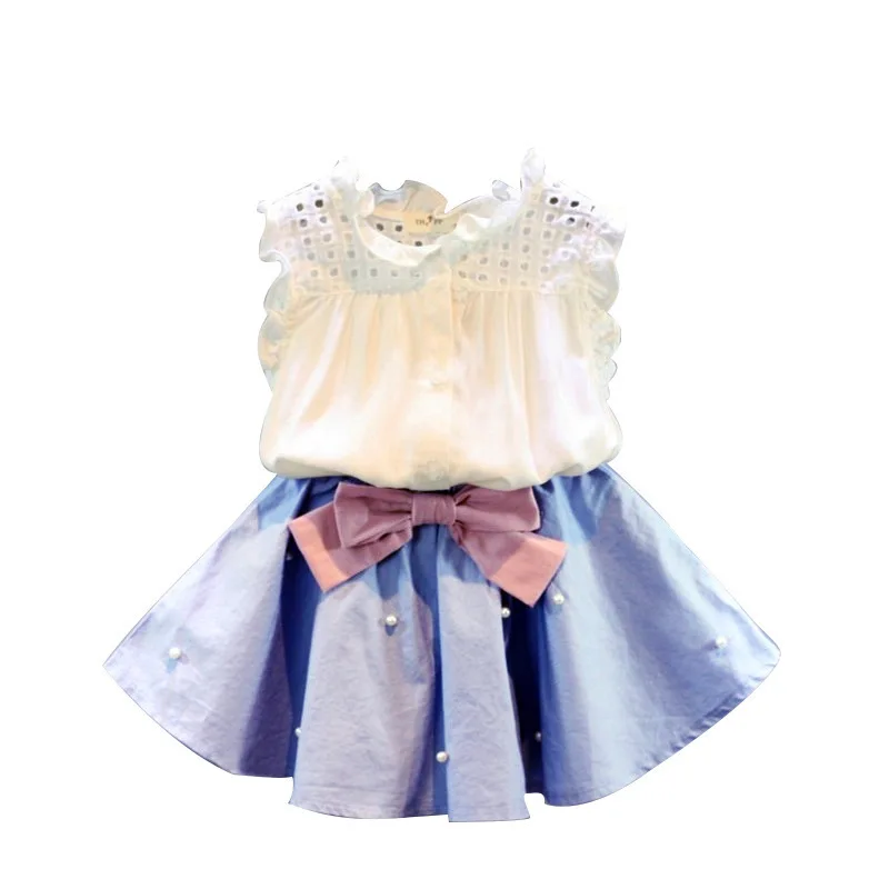 New design high quality kids clothes set wholesale children girls clothes, White
New design high quality kids clothes set wholesale children girls clothes, White
