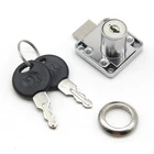 Wardrobe Cabinet Drawer Lock Cupboard Desk Locks Showcase Lock with Keys