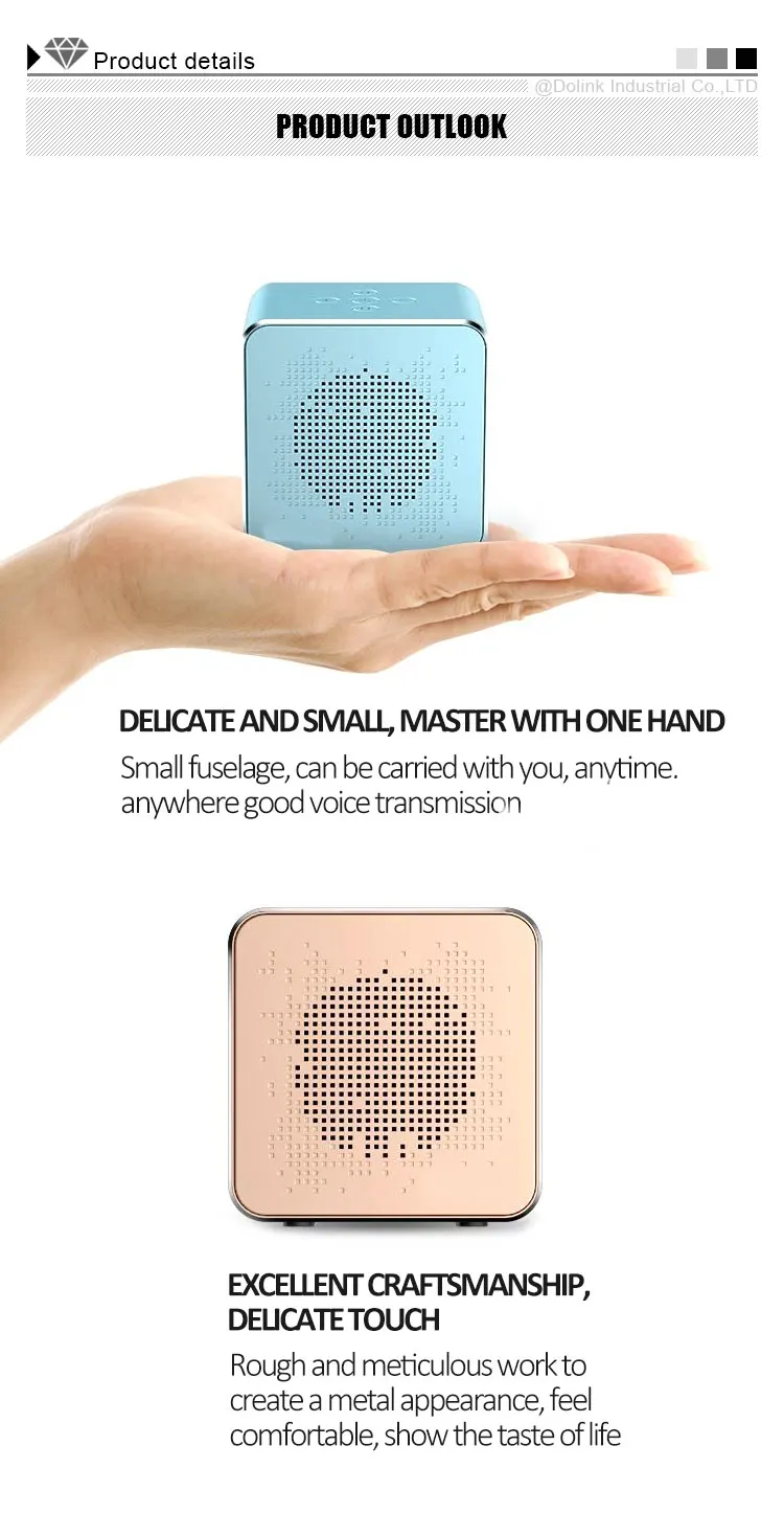 2019 Newest Arrival Metal Wireless Speaker With TF Card Play Mini Portable Speaker - ANKUX.COM